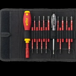 Wiha Skruetrækkere^Skruetrækker- og bitsæt  17 dele SF slimVario