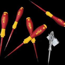 Wiha Skruetrækkere^SlimFix electric Skruetrækkersæt 6 dele