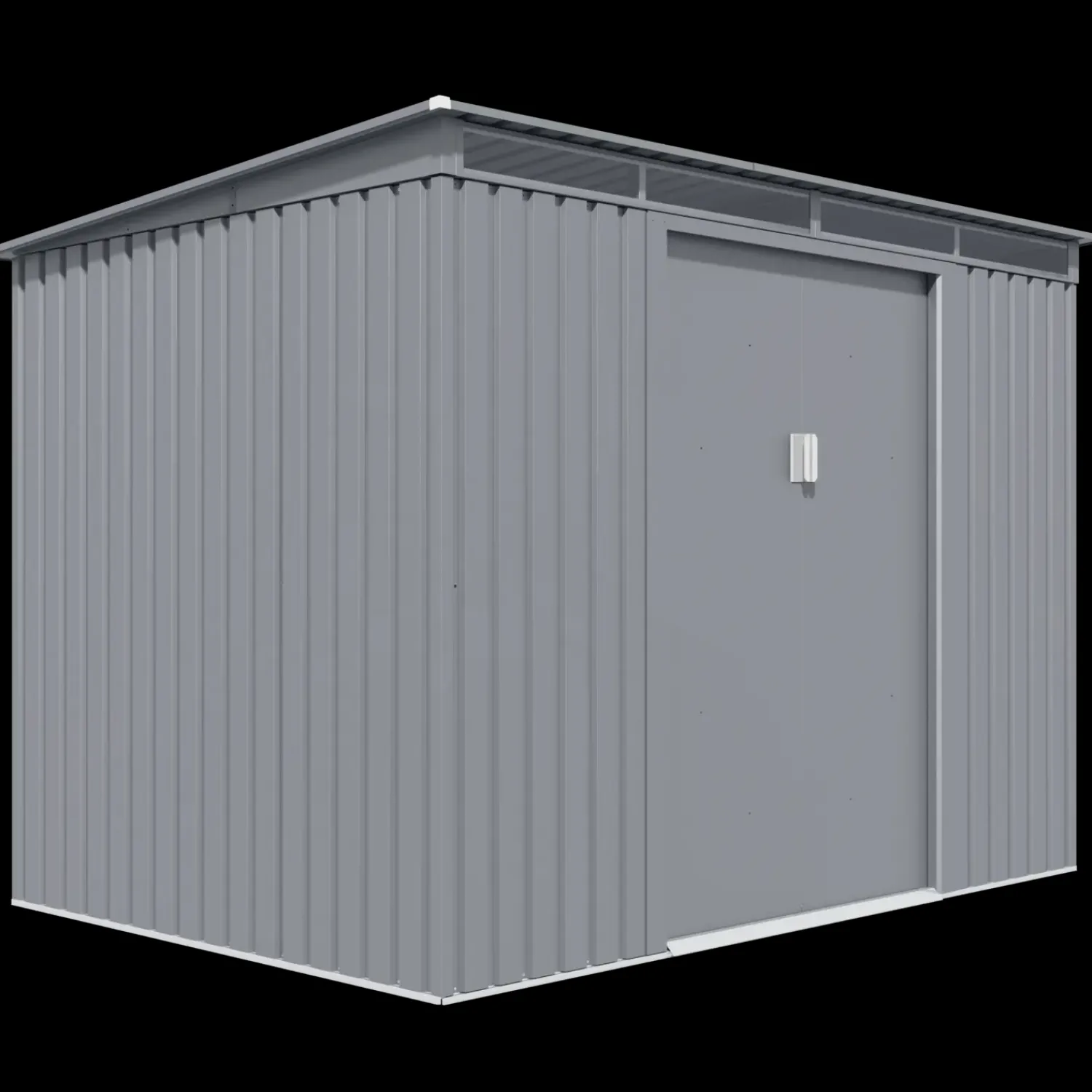 Redskabsskure I Stål^William redskabsskur med dobbeltdør, 4,72 m²