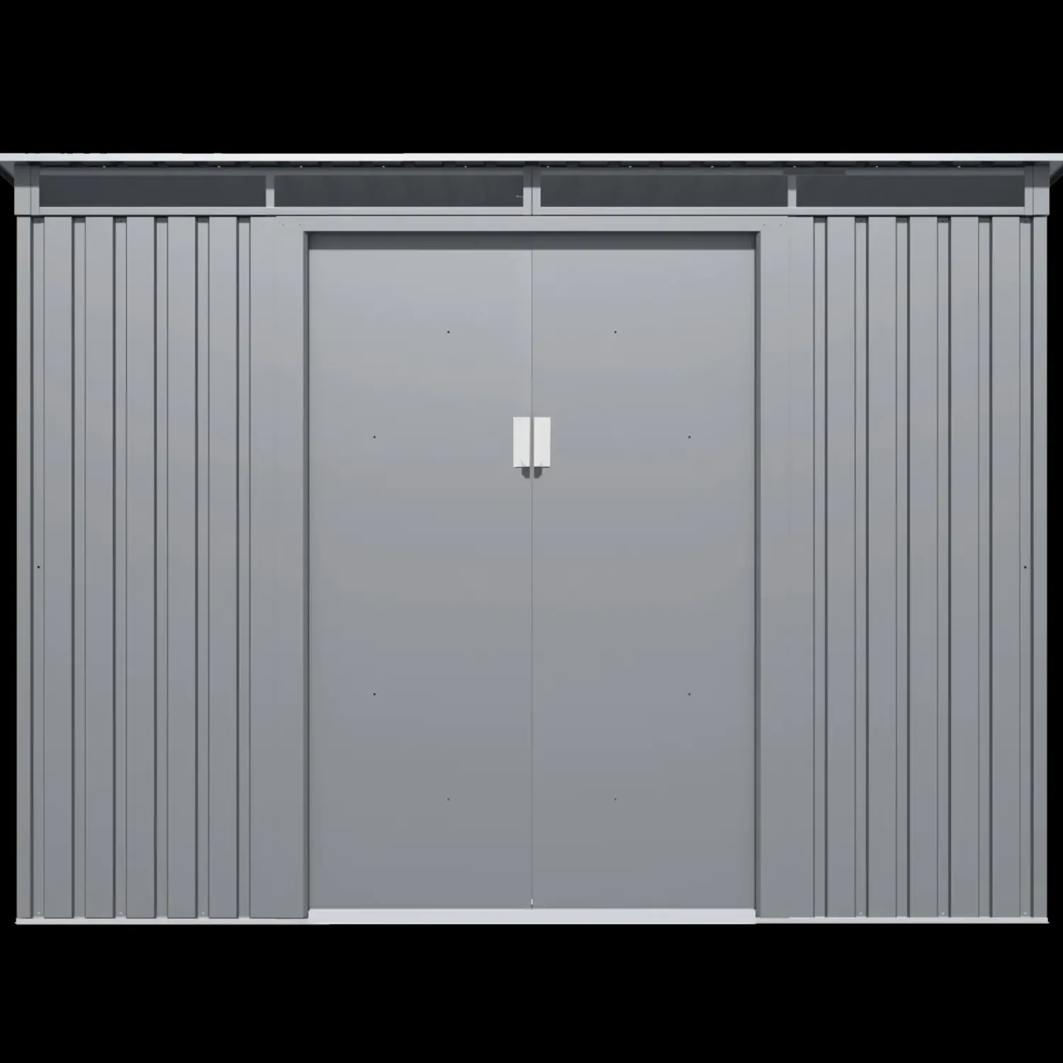 Redskabsskure I Stål^William redskabsskur med dobbeltdør, 4,72 m²