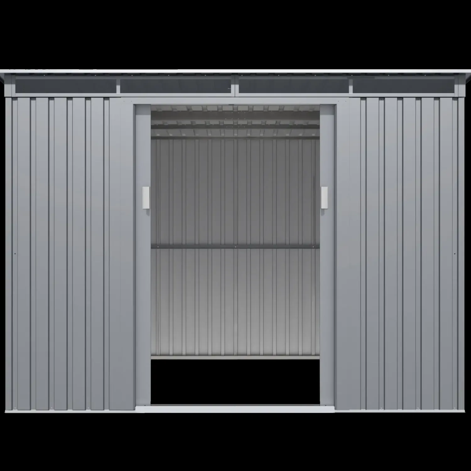 Redskabsskure I Stål^William redskabsskur med dobbeltdør, 4,72 m²