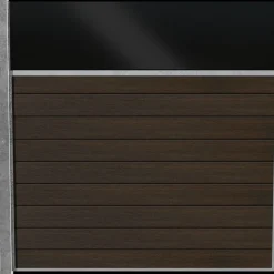 Clearance Wimex Livø Prime komposithegn m. glas MatBrun 140 cm