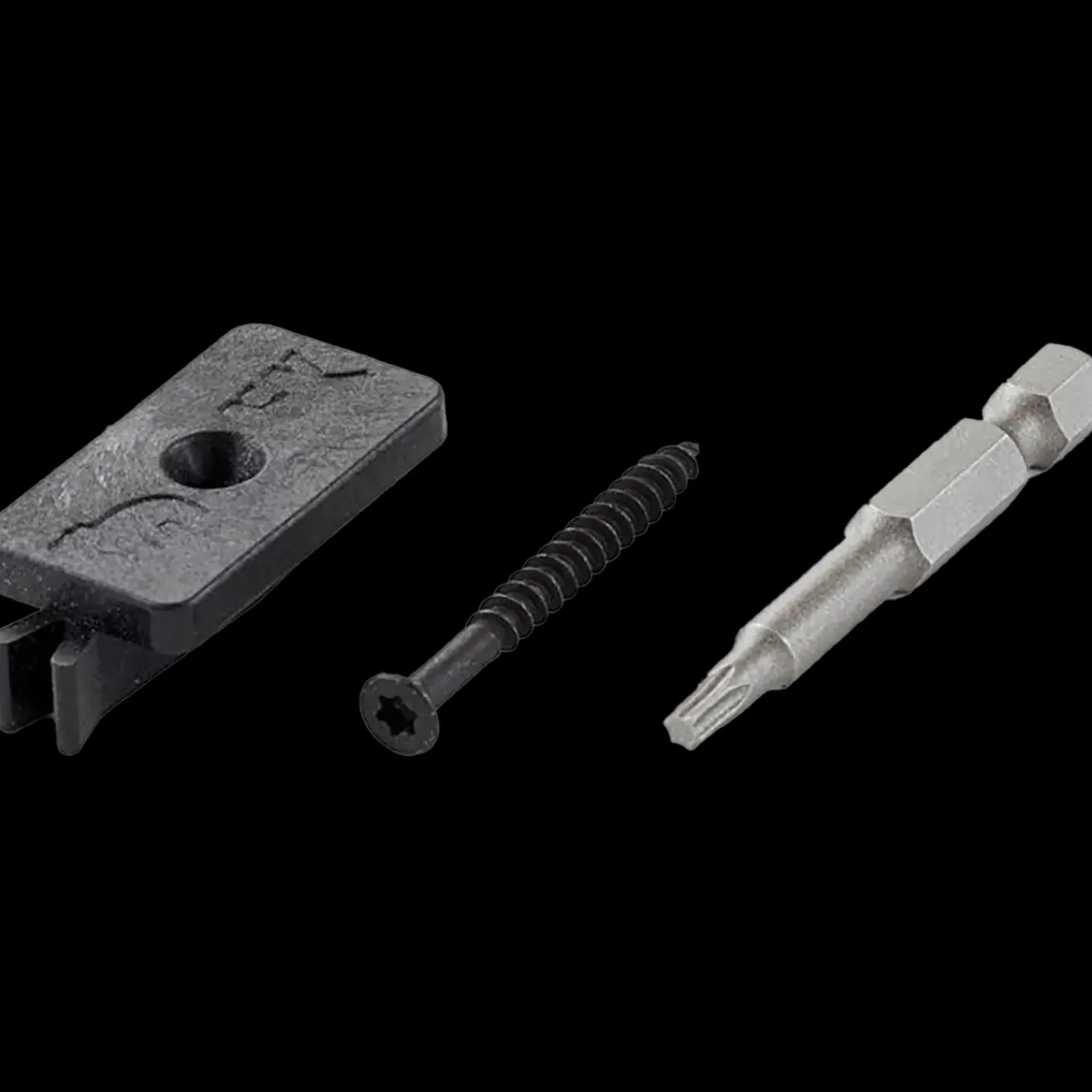 Wimex Tilbehør Til Skruer^t-clips sort , inkl. skrue 40 mmt-clips , 100 stk. pr. kasse