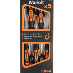 Online Variant Work>it kombi skruetrækkersæt inkl. 5 dele
