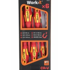 Variant Work>it VED kombi skruetrækkersæt inkl. 6 dele